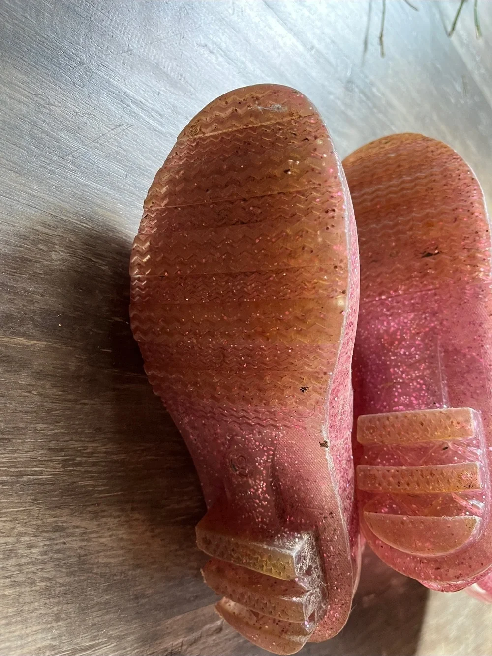 Girls' Glitter Pink Waterproof Rain Boots